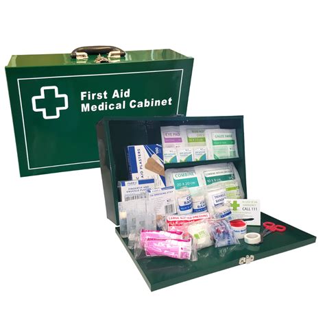 metal workplace first aid kit